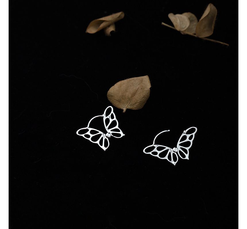 Earring Sterling Butterfly Silver
