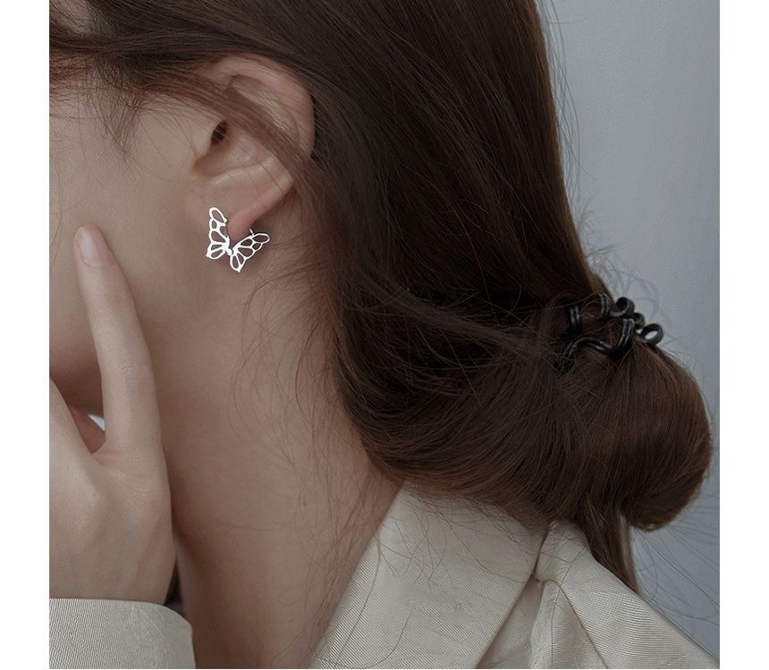 Earring Sterling Butterfly Silver