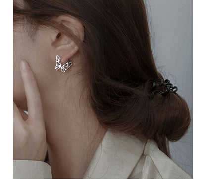 Earring Sterling Butterfly Silver