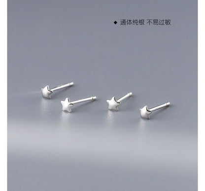 Earring Star Sterling Stud Silver
