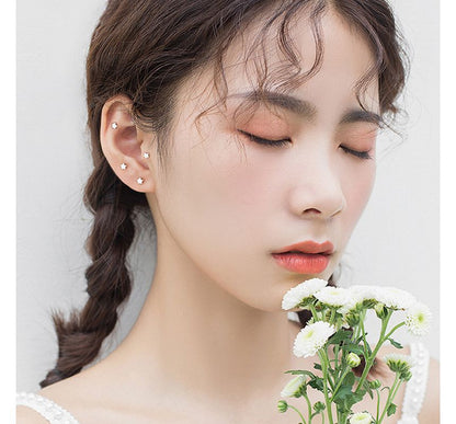 Earring Star Sterling Stud Silver