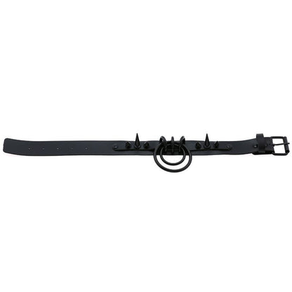 Studded Hoop Faux Leather Choker