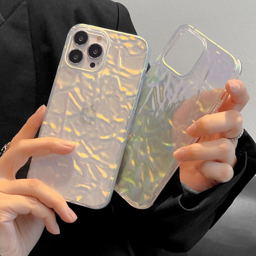 Transparent Textured Case Phone
