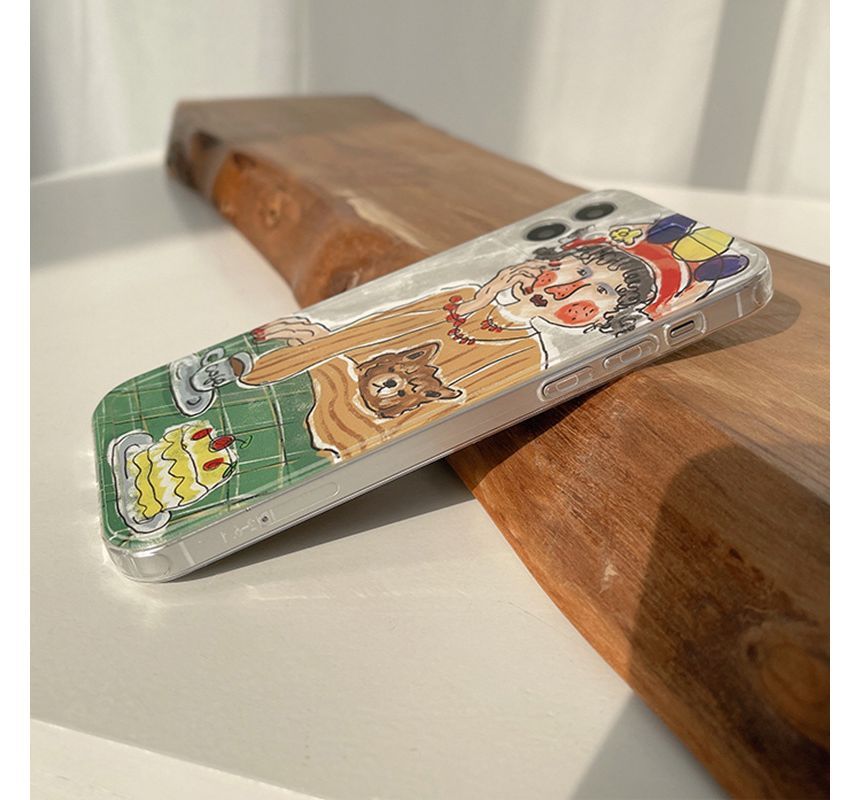 Transparent Case Phone Cartoon