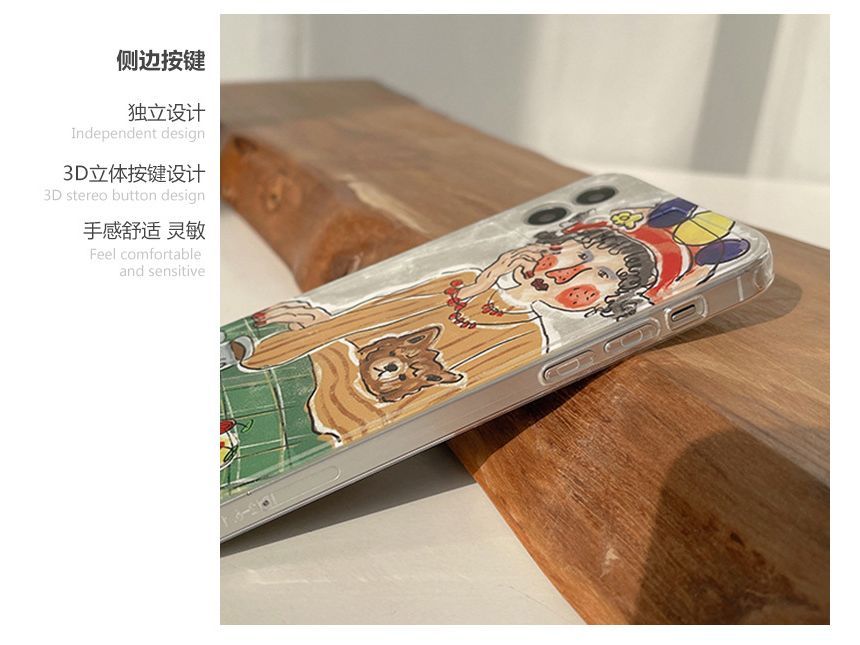 Transparent Case Phone Cartoon