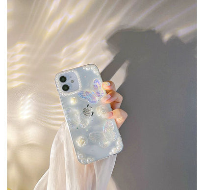 Transparent Butterfly Case Phone