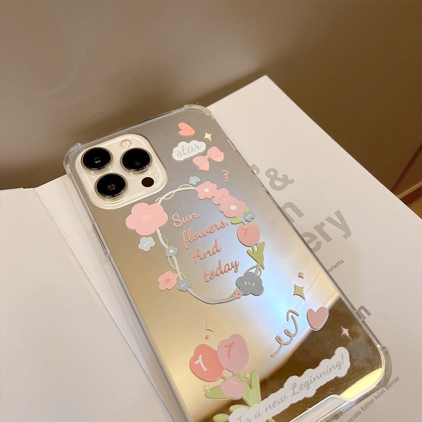 Flower Phone Case Mirrored