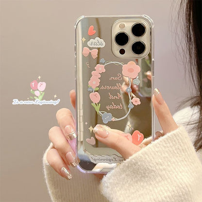 Flower Phone Case Mirrored