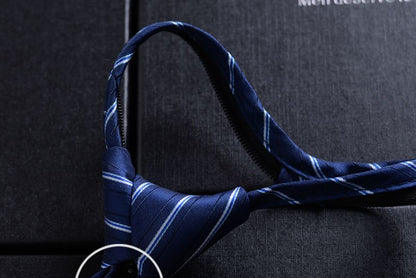 Striped No Tie Neck Tie (various designs)