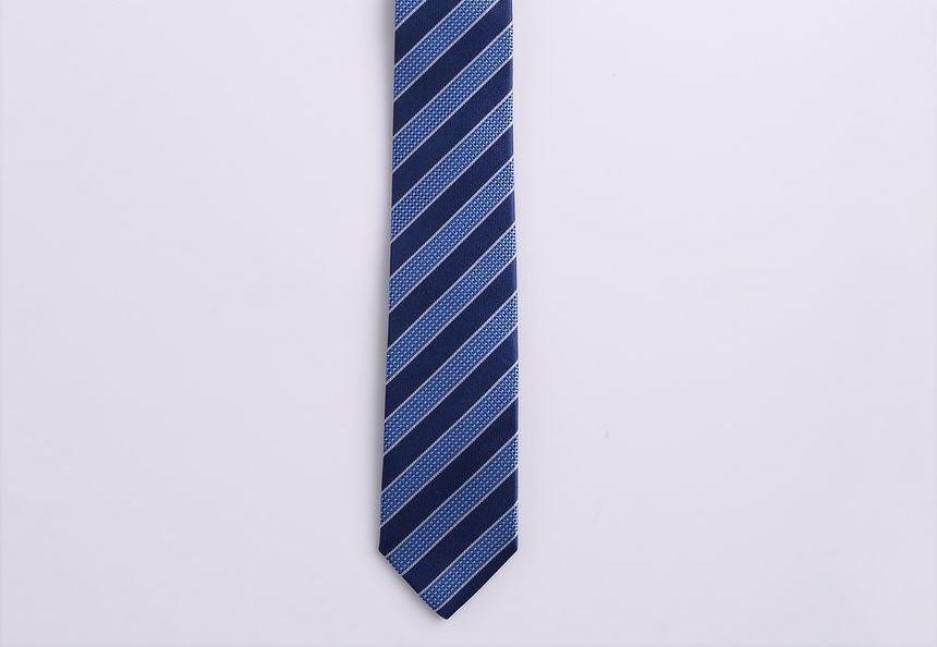 Striped No Tie Neck Tie
