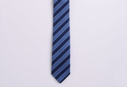 Striped No Tie Neck Tie