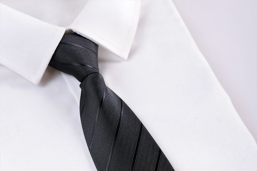 Striped No Tie Neck Tie