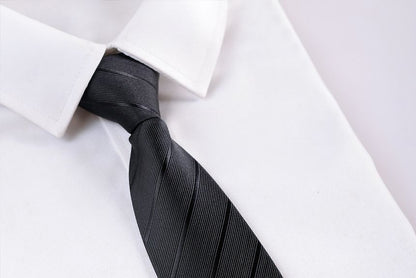 Striped No Tie Neck Tie