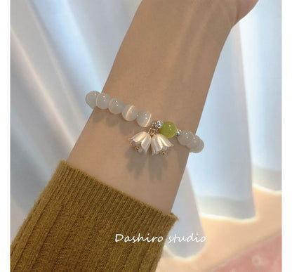 Resin Bead Flower Bracelet