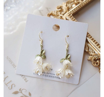 Flower Earring Dangle Alloy
