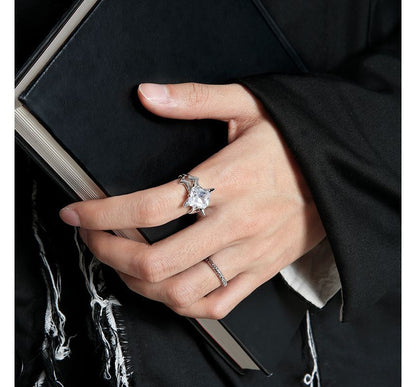 Rhinestone Open Ring / Set