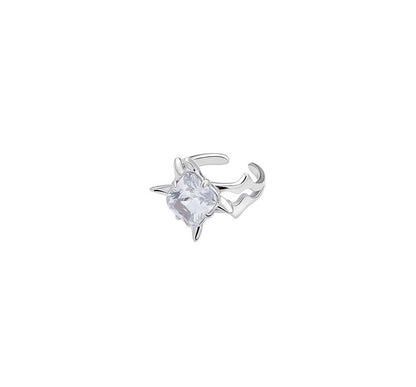 Rhinestone Open Ring / Set
