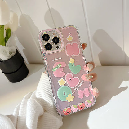 Case Cartoon Holographic Phone