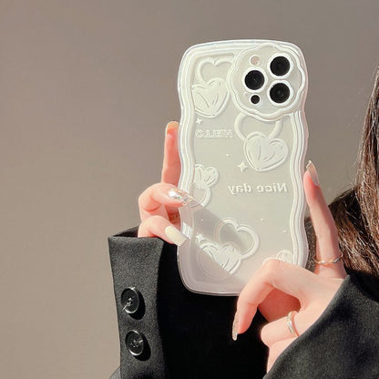 Transparent Phone Heart Case