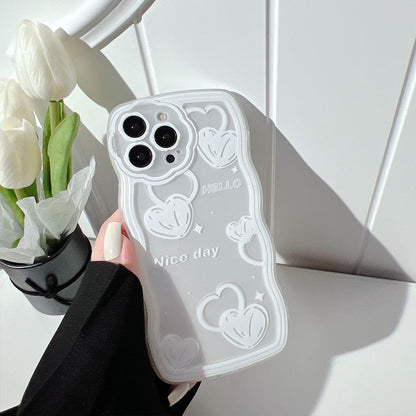 Transparent Phone Heart Case