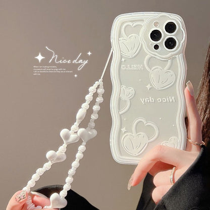 Transparent Phone Heart Case