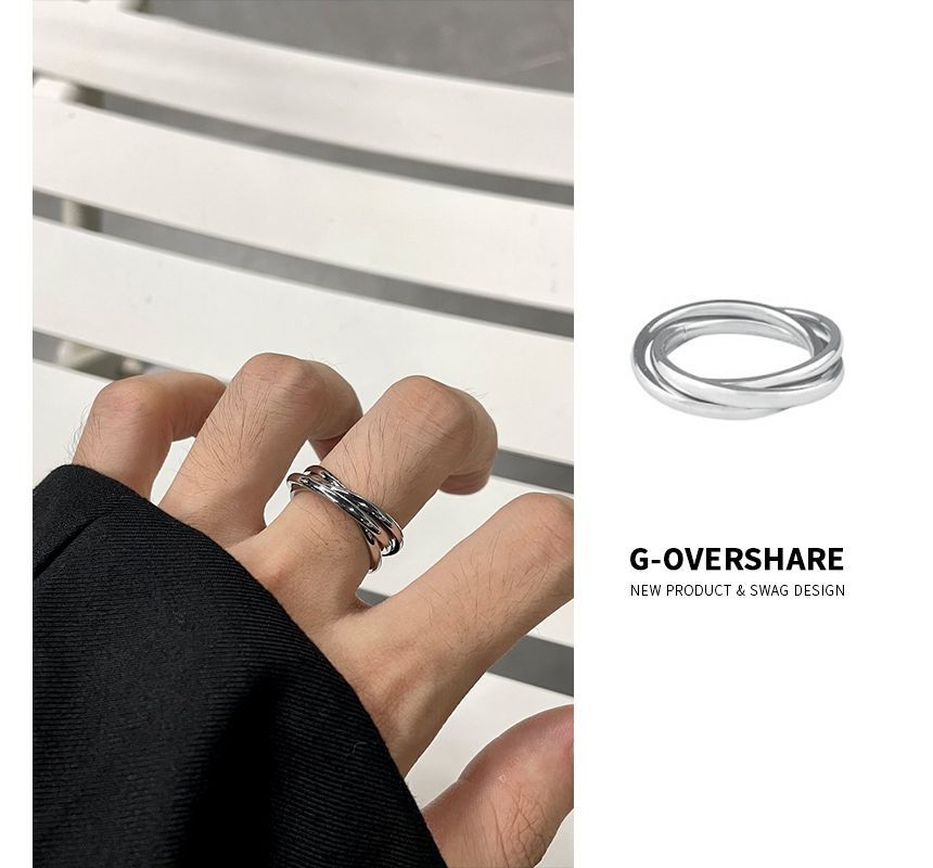 Layered Stainless Steel Ring