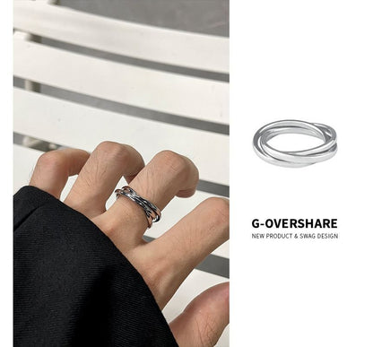 Layered Stainless Steel Ring