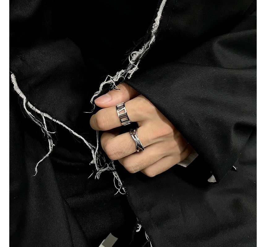 Layered Stainless Steel Ring