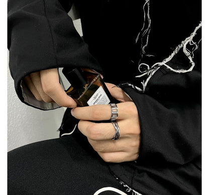 Layered Stainless Steel Ring