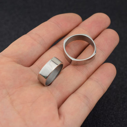 Plain Square Stainless Steel Ring