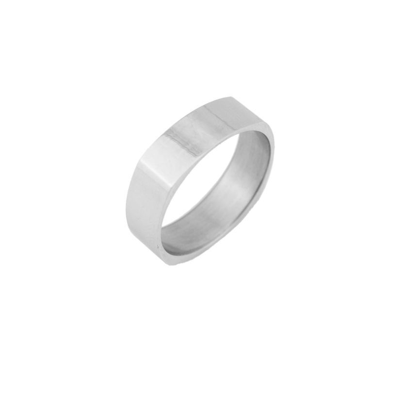 Plain Square Stainless Steel Ring