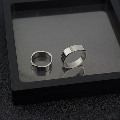 Plain Square Stainless Steel Ring