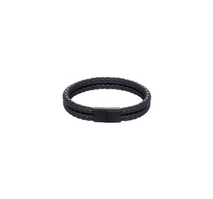 Woven Faux Leather Bracelet