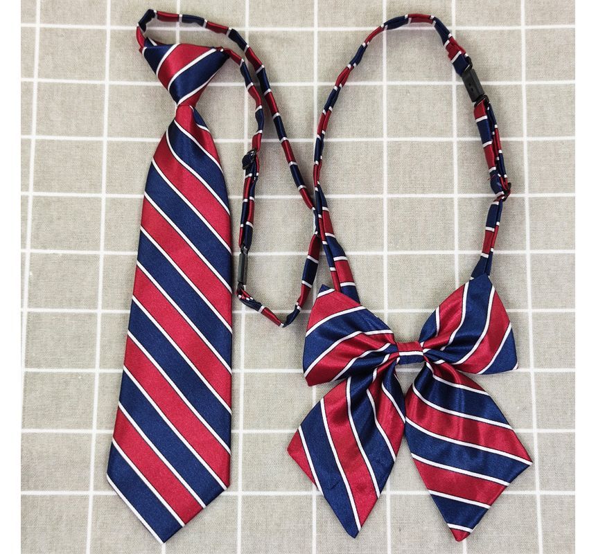 Striped Necktie / Bowtie