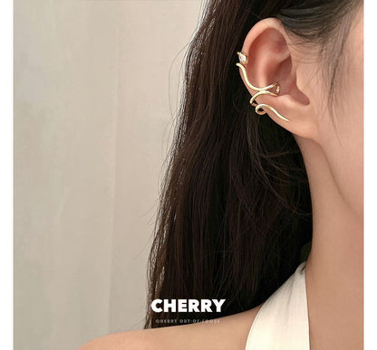 Alloy Cuff Snake Earring