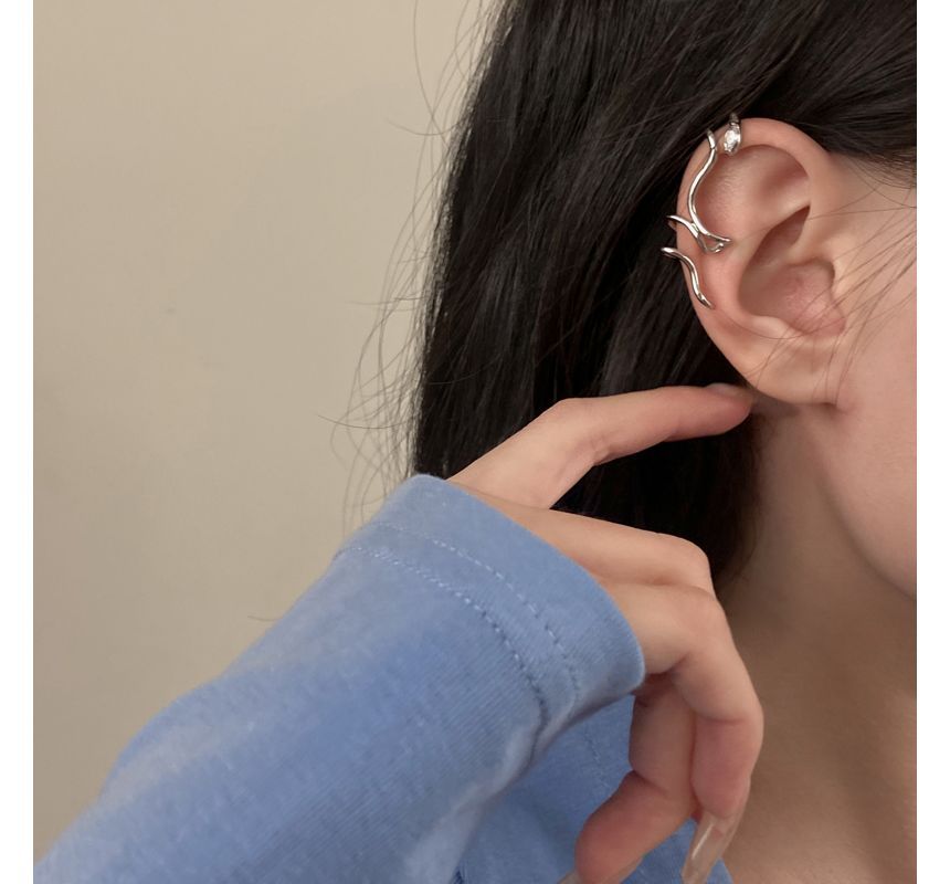 Alloy Cuff Snake Earring