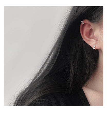 Cuff Rhinestone Bow Ear