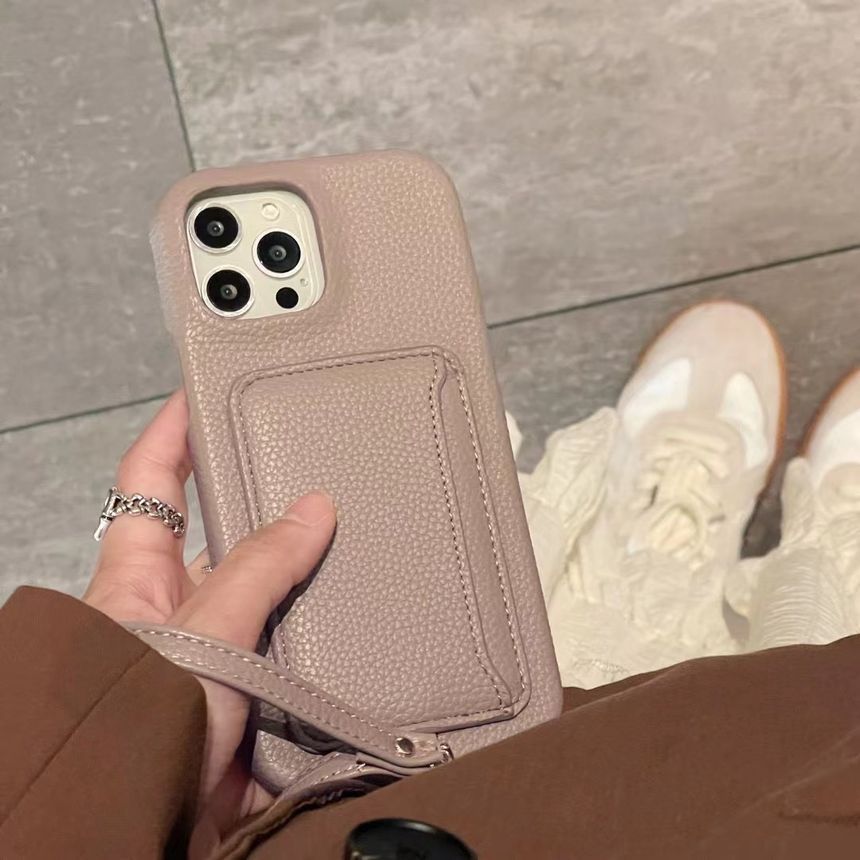 Faux Card Leather Phone Case Holder