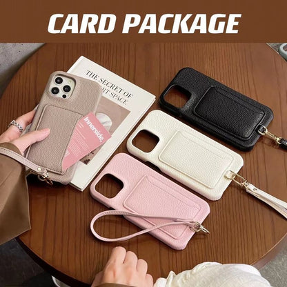 Faux Card Leather Phone Case Holder