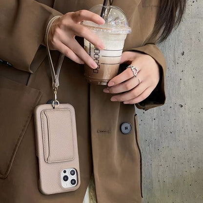 Faux Card Leather Phone Case Holder