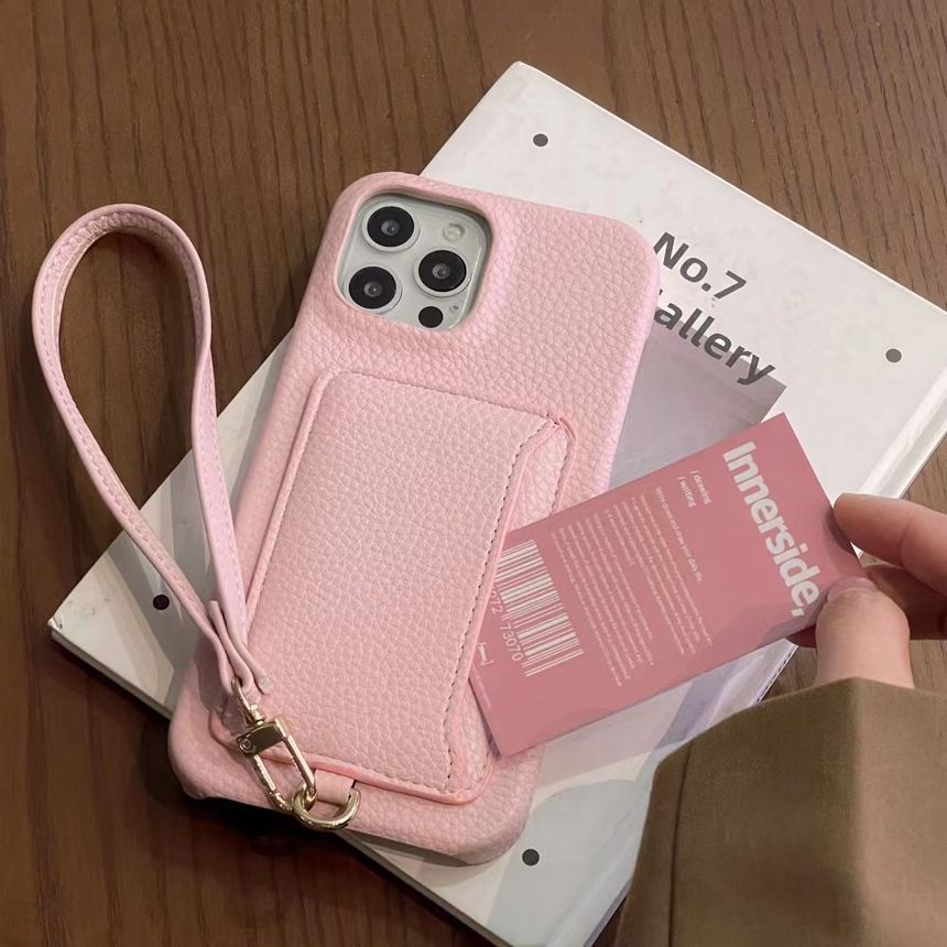 Faux Card Leather Phone Case Holder