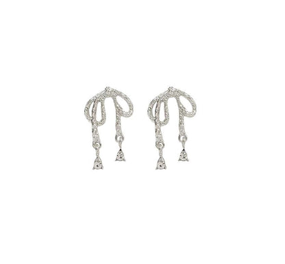 Bow Alloy Earring