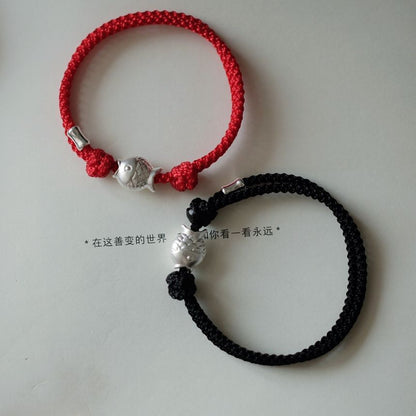 String Fish Bracelet Silver