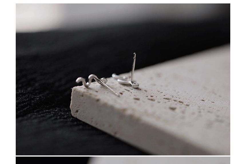 Sterling Earring Silver Snake