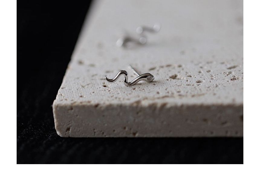 Sterling Earring Silver Snake