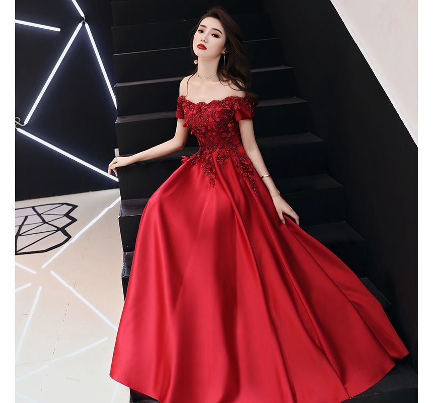 Plain A-Line Evening Gown (Various Designs)
