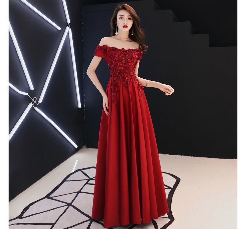 Plain A-Line Evening Gown (Various Designs)