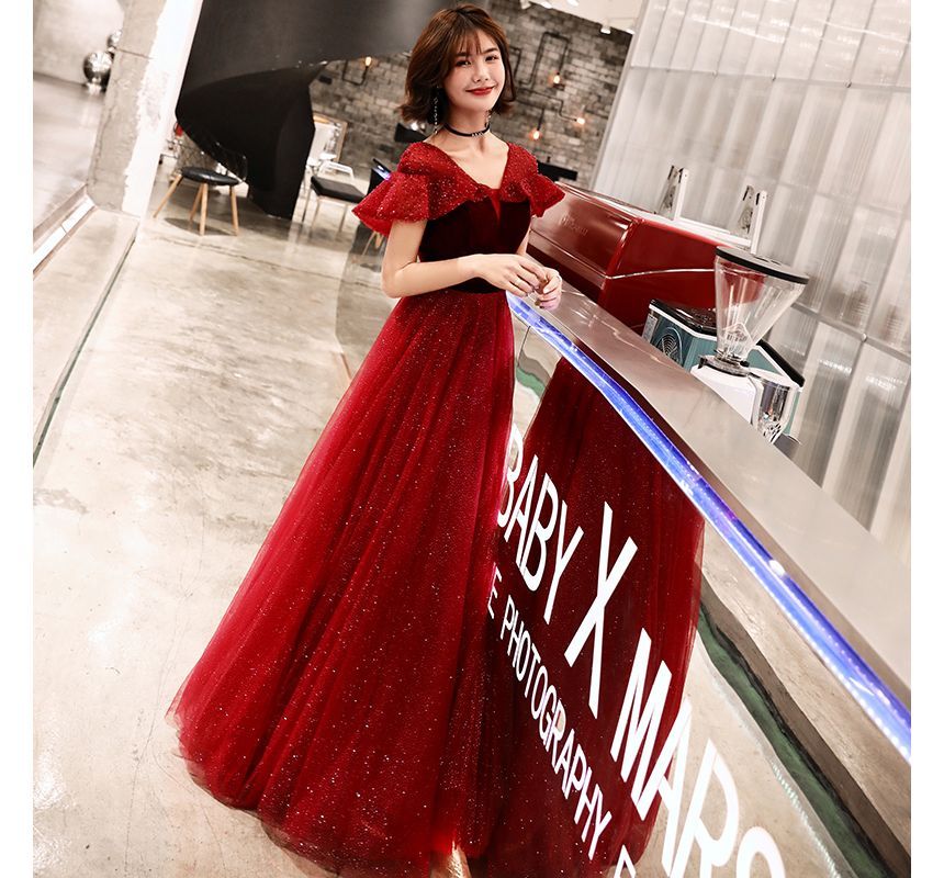 Plain A-Line Evening Gown (Various Designs)