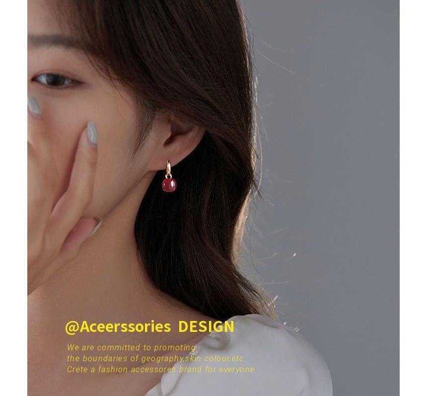 Square Earring Dangle Sterling Silver