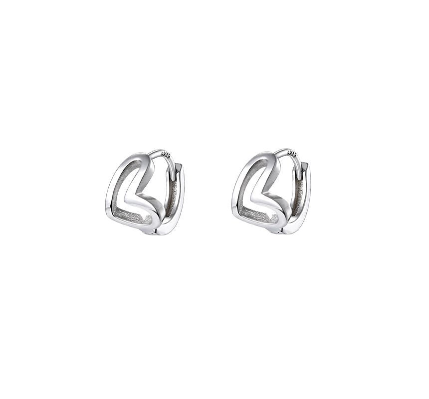 Silver Heart Sterling Earring